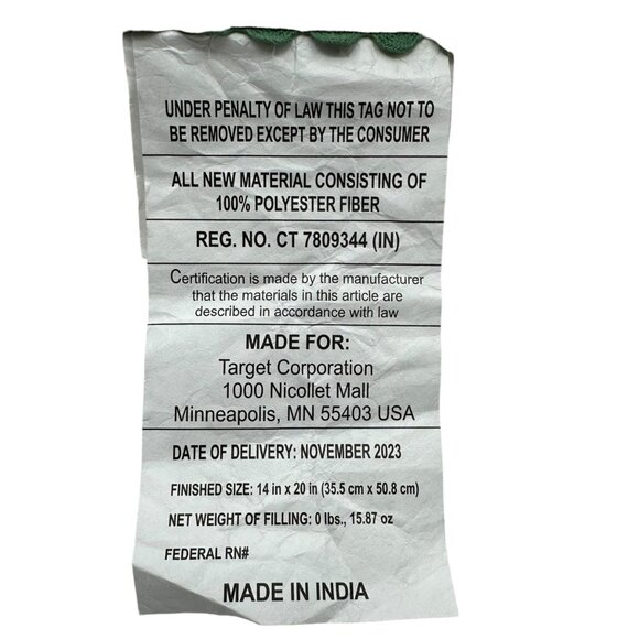 Threshold Bunny Chick Embroidered Pillow 100% Cotton Shell 19"x14" Spring Decor - Picture 10 of 16